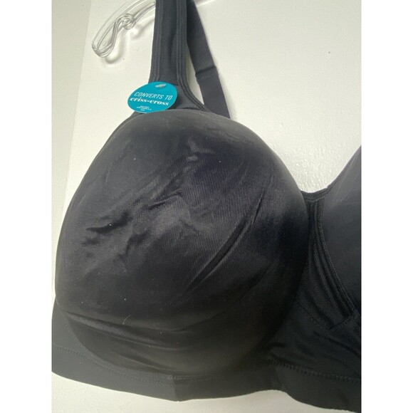 Bali Lift Full-Figure Bra 3353 Black Size 34DD Shaped Stitch Free - Picture 2 of 10